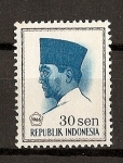 Sellos del Mundo : Asia : Indonesia : Presidente Sukarno.