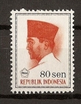 Sellos de Asia - Indonesia -  Presidente Sukarno.