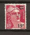 Stamps : Europe : France :  Marianne - Sobrecargado - Tipografiado.