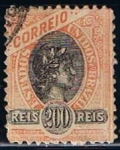 Stamps Brazil -  Scott  118  Cabeza de Libertad