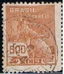 Sellos de America - Brasil -  Scott  230  Mercurio