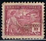 Stamps Brazil -  Scott  232  Navegacion (2)