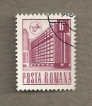 Stamps Romania -  Edificio de teléfonos