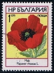 Stamps : Europe : Bulgaria :  Scott  2088  amapola