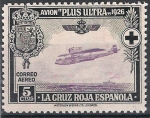 Stamps Spain -  339 Pro Cruz Roja Española. Avión Plus-Ultra, y travesía Palos-Buenos Aires.