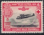 Sellos del Mundo : Europe : Spain : 343 Pro Cruz Roja Española. Avión Plus-Ultra, y travesía Palos-Buenos Aires.