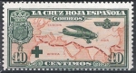 Stamps Spain -  345 Pro Cruz Roja Española. Avión Breguet-19, y vuelo Madrid-Manila.