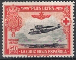 Stamps Spain -  346 Pro Cruz Roja Española. Avión Plus-Ultra, y travesía Palos-Buenos Aires.