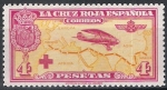Stamps Spain -  348 Pro Cruz Roja Española. Avión Breguet-19, y vuelo Madrid-Manila.