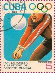 Stamps Cuba -  Olimpiadas de Los Angeles '84. Voleibol.