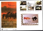 Stamps Spain -  Exposición Mundial de Filatelia España 2000 - Caballos cartujanos - SPD