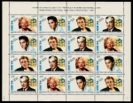 Stamps Equatorial Guinea -  Personajes - Cine - Minipliego