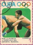 Sellos de America - Cuba -  Olimpiadas de Los Angeles '84. Lucha.