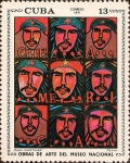 Stamps Cuba -  Obras de Arte del Museo Nacional. Fénix de Raúl Martinez.