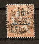 Stamps France -  Protectorado Frances en Marruecos.
