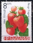 Stamps Bulgaria -  Scott  2966  Fresas (4)  RESERVADO