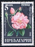 Stamps Bulgaria -  Scott  3075  Rosa damascena