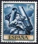 Stamps : Europe : Spain :  1715 La Audacia, de Jose Maria de Sert.
