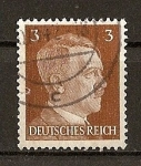 Stamps : Europe : Germany :  Busto de Hitler.- Tipografiado.