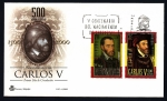 Stamps Spain -  500 aniversario Carlos V  - SPD