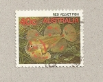 Stamps Australia -  Pez tercipelo rojo
