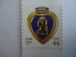 Stamps United States -  Purple Heart - Corazón morado-