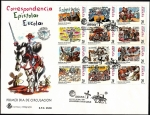 Stamps Spain -  Correspondencia epistolar escolar - Don Quijote  HB - SPD