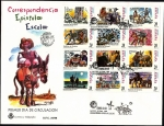 Stamps Spain -  Correspondencia epistolar escolar - Don Quijote  HB - SPD