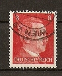 Stamps : Europe : Germany :  Busto de Hitler - Tipografiado.