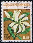 Stamps Cambodia -  Scott  511  Magnolia