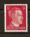 Sellos de Europa - Alemania -  Busto de Hitler - Tipografiado.