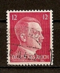 Stamps Germany -  Busto de Hitler - Grabado.