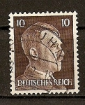 Stamps : Europe : Germany :  Busto de Hitler - Grabado.