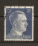 Sellos de Europa - Alemania -  Busto de Hitler - Grabado - Formato 21,5 x 26.