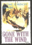 Sellos del Mundo : Africa : So_Tom_and_Prncipe : 1236 - Homenaje al cine, Lo que el viento se llevó