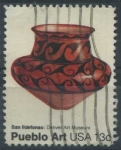 Stamps United States -  San Ildefonso - Arte Popular
