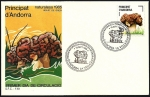 Stamps Andorra -  Micologia 1985 - Bolet de greix  -  SPD
