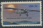 Stamps United States -  50 Aniv. Vuelo Transatlántico en solitario