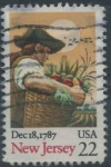 Stamps United States -  New Jersey - 18 Diciembre 1787