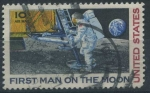 Stamps United States -  Primer hombre en la luna