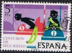 Stamps Spain -  SEGURIDAD VIAL. CINTURÓN DE SEGURIDAD