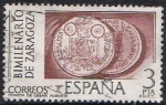 Stamps Spain -  BIMILENARIO DE ZARAGOZA. MONEDA DE CÉSAR AUGUSTO