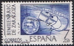 Stamps Spain -  BIMILENARIO DE ZARAGOZA. PLANO DE LA CIUDAD ROMANA