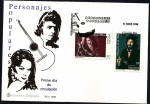 Stamps Spain -  Personajes Populares - Lola Flores - Camarón - SPD