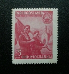 Stamps Yugoslavia -   Conmemoracion al 5to Aniversario de la liberacion de Macedonia