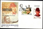 Stamps Spain -  Personajes Populares - Fofó - Félix Rodríguez de la Fuente - SPD
