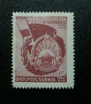 Stamps Yugoslavia -  Conmemoracion al 5to Aniversario de la liberacion de Macedonia