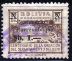 Stamps : America : Bolivia :  Sobreimpreso	
