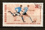Stamps : Europe : Hungary :  Copa del Mundo de Futbol (Londres)