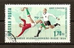 Stamps Hungary -  Copa del Mundo de Futbol (Londres)